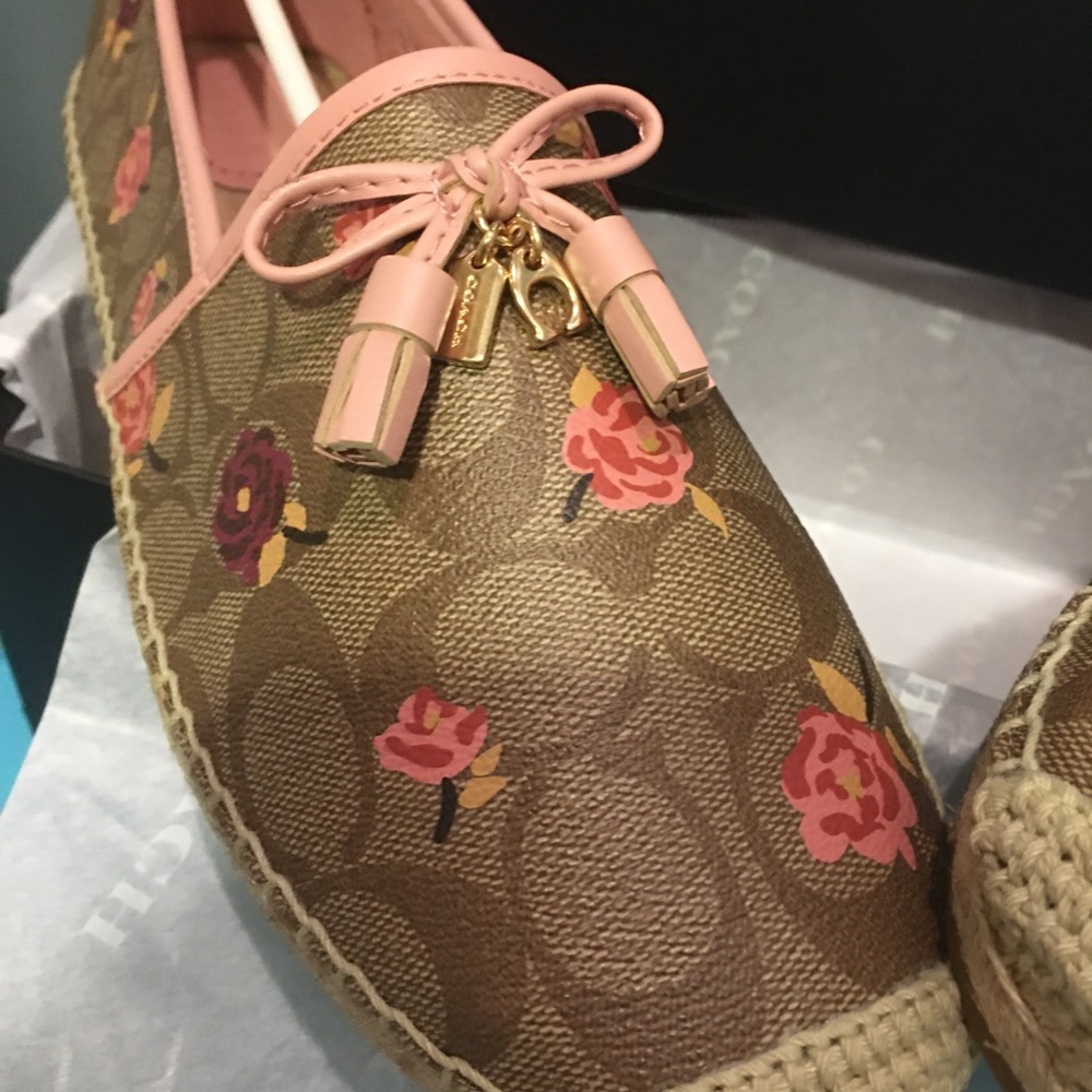 Coach Carson floral  Espadrille size 11 - Picture 3 of 7